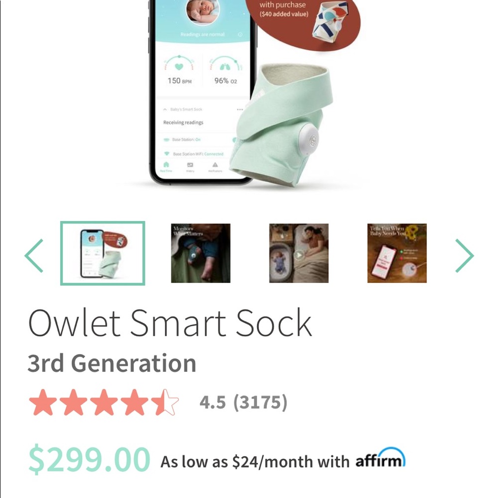 Owlet Smart Sock